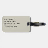 Gustave Caillebotte - Le Pont de l'Europe Bagagelabel (Achterkant horizontaal)