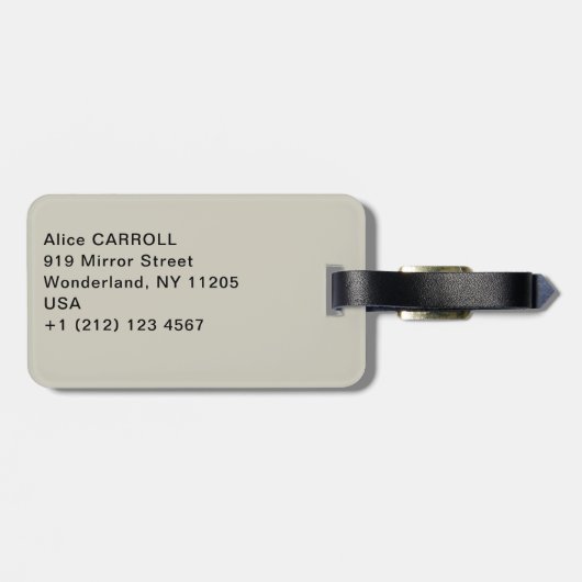 Gustave Caillebotte - Le Pont de l'Europe Bagagelabel (Achterkant horizontaal)