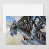Gustave Caillebotte - Le Pont de l'Europe Bedankkaart (Voorkant / Achterkant)