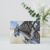 Gustave Caillebotte - Le Pont de l'Europe Briefkaart (Staand voorkant)