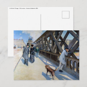Gustave Caillebotte - Le Pont de l'Europe Briefkaart