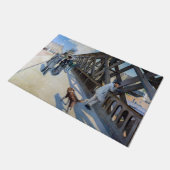 Gustave Caillebotte - Le Pont de l'Europe Deurmat (Schuin)