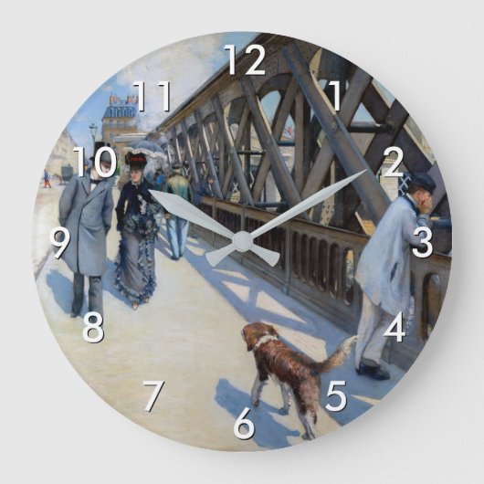 Gustave Caillebotte - Le Pont de l'Europe Grote Klok (Voorkant)
