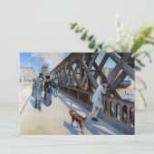 Gustave Caillebotte - Le Pont de l'Europe Kaart (Staand voorkant)
