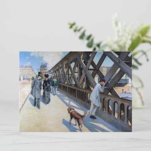 Gustave Caillebotte - Le Pont de l'Europe Kaart (Staand voorkant)
