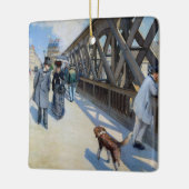Gustave Caillebotte - Le Pont de l'Europe Keramisch Ornament (Links)
