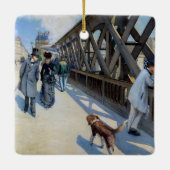 Gustave Caillebotte - Le Pont de l'Europe Keramisch Ornament (Achterkant)