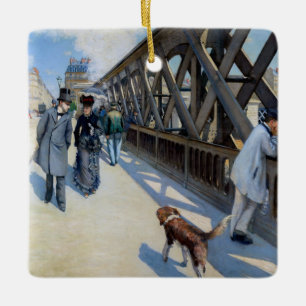 Gustave Caillebotte - Le Pont de l'Europe Keramisch Ornament