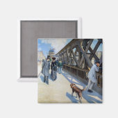 Gustave Caillebotte - Le Pont de l'Europe Magneet (Voorkant / Achterkant)
