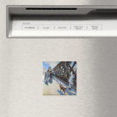 Gustave Caillebotte - Le Pont de l'Europe Magneet (Insitu (Vaatwasser))