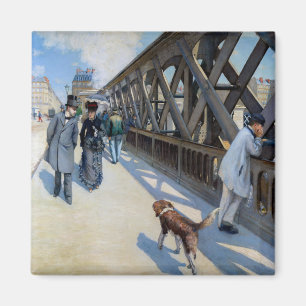 Gustave Caillebotte - Le Pont de l'Europe Magneet