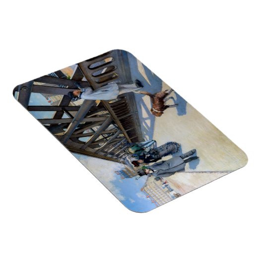 Gustave Caillebotte - Le Pont de l'Europe Magneet (Rechterzijde)