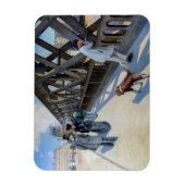 Gustave Caillebotte - Le Pont de l'Europe Magneet (Verticaal)