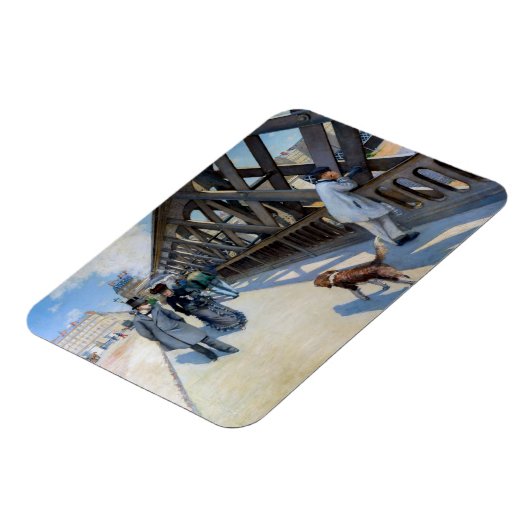 Gustave Caillebotte - Le Pont de l'Europe Magneet (Linkerzijde)