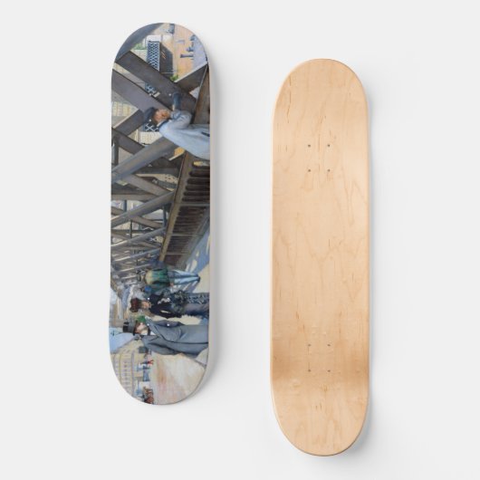 Gustave Caillebotte - Le Pont de l'Europe Persoonlijk Skateboard (Voorkant)