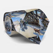 Gustave Caillebotte - Le Pont de l'Europe Stropdas (Opgerold)