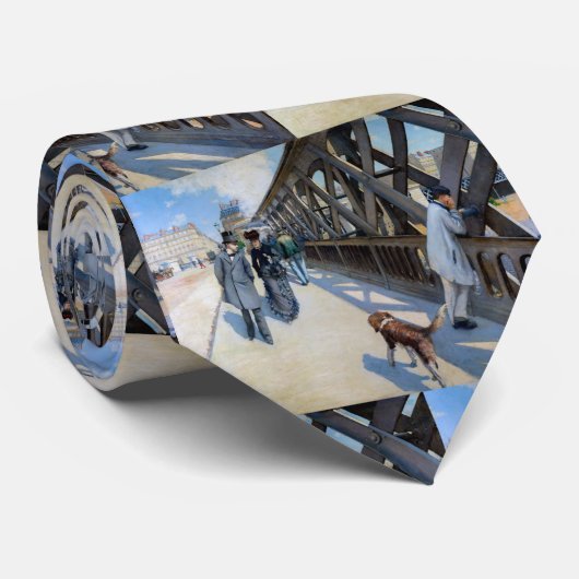 Gustave Caillebotte - Le Pont de l'Europe Stropdas (Opgerold)