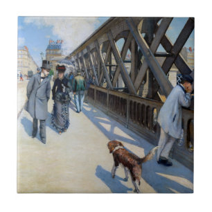 Gustave Caillebotte - Le Pont de l'Europe Tegeltje