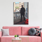 Gustave Caillebotte - Man bij het raam Canvas Afdruk (Insitu (Woonkamer))