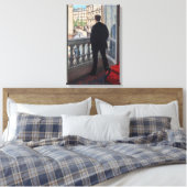Gustave Caillebotte - Man bij het raam Canvas Afdruk (Insitu (Slaapkamer))