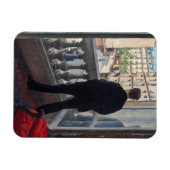 Gustave Caillebotte - Man bij het raam Magneet (Horizontaal)