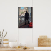 Gustave Caillebotte - Man bij het raam Poster (Keuken)