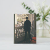 GUSTAVE CAILLEBOTTE - Man bij het venster 1875 Briefkaart (Staand voorkant)