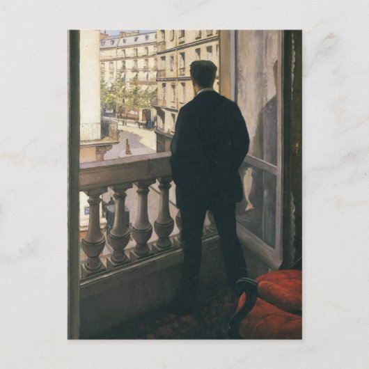 GUSTAVE CAILLEBOTTE - Man bij het venster 1875 Briefkaart (Voorkant)