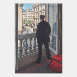 Gustave Caillebotte - Man bij het Venster Inpakpapier Vel