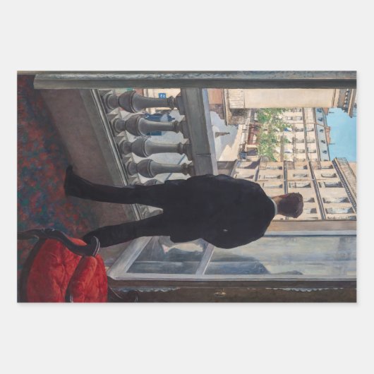 Gustave Caillebotte - Man bij het Venster Inpakpapier Vel (Voorkant 2)