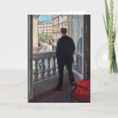 Gustave Caillebotte - Man bij het Venster Kaart (Voorkant)