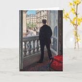 Gustave Caillebotte - Man bij het Venster Kaart (Gele Bloem)