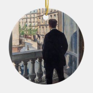 Gustave Caillebotte - Man bij het Venster Keramisch Ornament