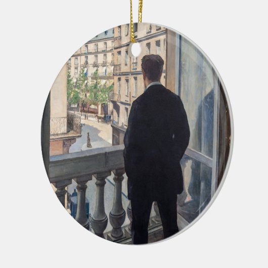 Gustave Caillebotte - Man bij het Venster Keramisch Ornament (Links)