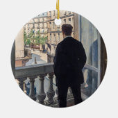 Gustave Caillebotte - Man bij het Venster Keramisch Ornament (Achterkant)