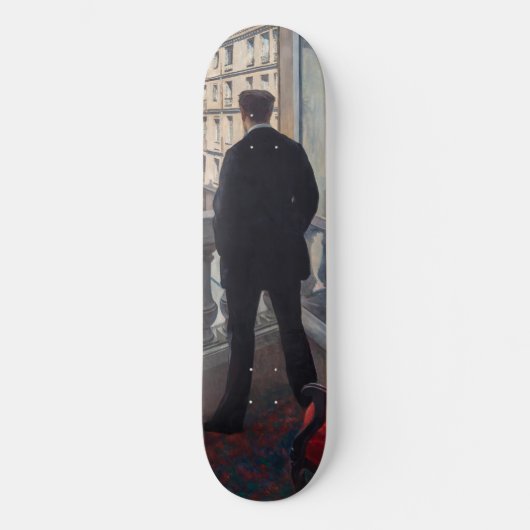 Gustave Caillebotte - Man bij het Venster Persoonlijk Skateboard (Voorkant)