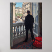 Gustave Caillebotte - Man bij het Venster Poster (Voorkant)