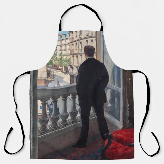 Gustave Caillebotte - Man bij het Venster Schort (Voorkant)