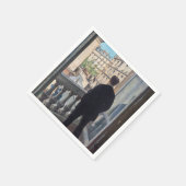 Gustave Caillebotte - Man bij het Venster Servet (Hoek)