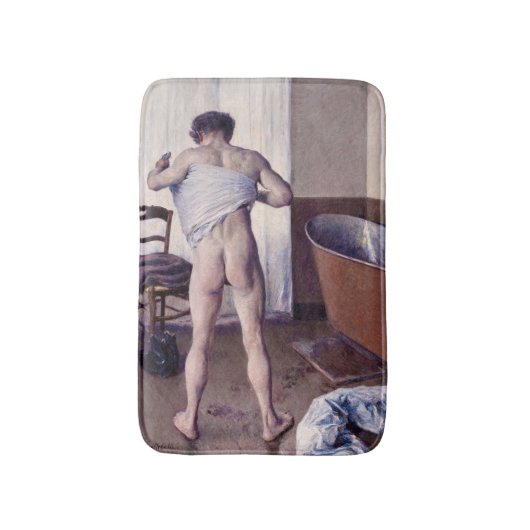 Gustave Caillebotte - Man bij zijn bad Badmat (Voorkant Verticaal)