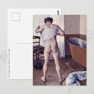 Gustave Caillebotte - Man bij zijn Bath Briefkaart