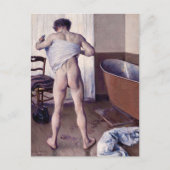 Gustave Caillebotte - Man bij zijn Bath Briefkaart (Voorkant)