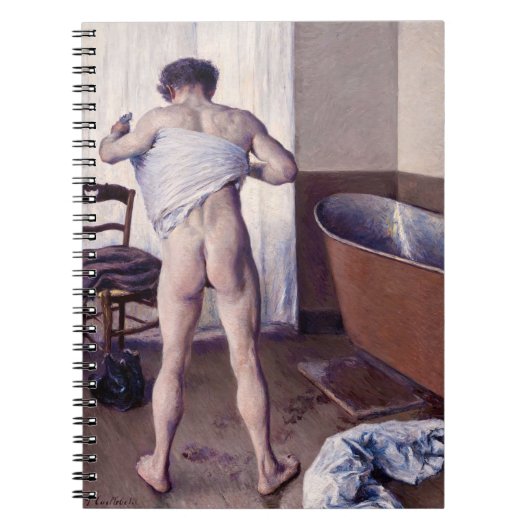 Gustave Caillebotte - Man bij zijn Bath Notitieboek (Voorkant)