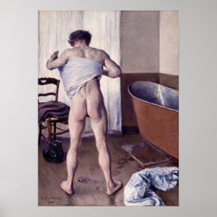 Gustave Caillebotte - Man bij zijn Bath Poster