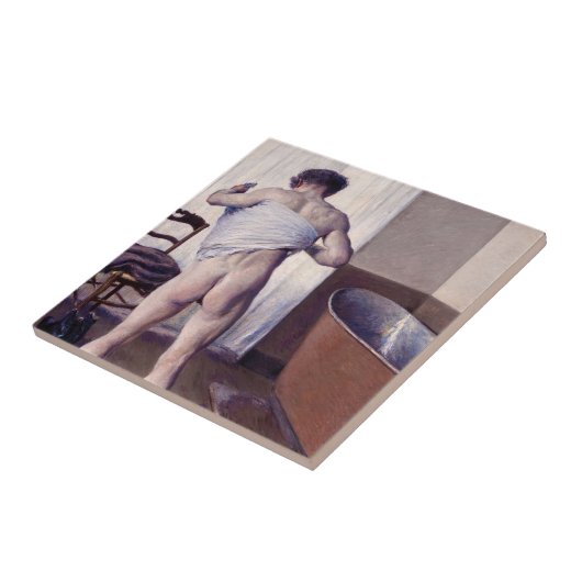 Gustave Caillebotte - Man bij zijn Bath Tegeltje (Zijkant)