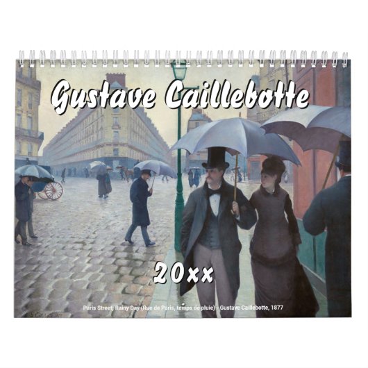 Gustave Caillebotte Meesterwerken Selectie Kalender (Hoes)