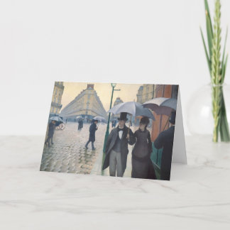 Gustave Caillebotte - Parijs, een regenachtige dag Kaart