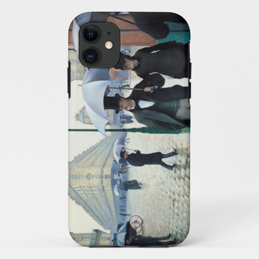 Gustave Caillebotte Parijse straat op een regenach Case-Mate iPhone Case (Achterkant)