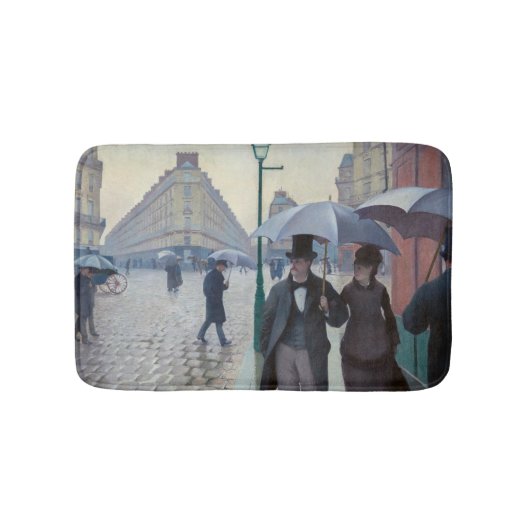 Gustave Caillebotte - Parijse straat; Regenachtige Badmat (Voorkant)