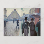 Gustave Caillebotte - Parijse straat; Regenachtige Briefkaart (Voorkant)